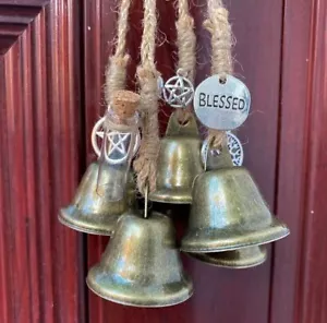 Witch Bell Wind Chime Hanging Witch Bells Protection Door Hangers For Good Luck - Picture 1 of 10