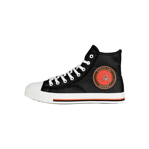 Cleveland Browns 2021 NFL Men's High Top Canvas SNEAKERS FREE SHIP Cover