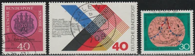 Germany 1972-73 SC# 1100 - 1102 - Three different stamps - Used Lot # 222 - Image 1 of 2