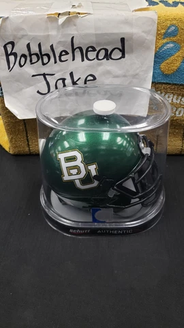 NIB BAYLOR BEARS GREEN BU SCHUTT AUTHENTIC MINI NCAA FOOTBALL HELMET BLANK Cover