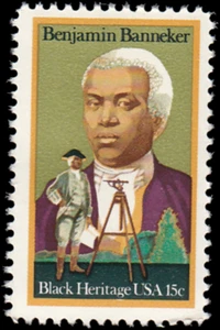 Francobollo USA #1804 - 1980 15¢ Benjamin Banneker, EzGrade™ VG, MNH, OG - Foto 1 di 3
