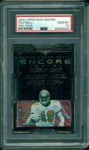 Upper Deck Encore Football Foil 2000 confezione sigillata - PSA 10 - GEM MINT - Brady RC? - Foto 1 di 2