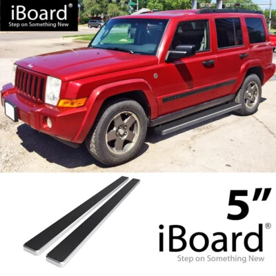 APS Polished Stainless Steel Side Steps Fit Jeep Commander 06-11 - Image 1 of 4