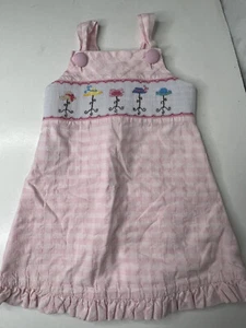Beaux Et Belles New Orleans Smocked Back Wrap Dress Size 2 - Picture 1 of 7