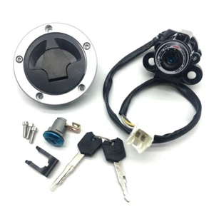 Nuevo juego de bloqueo de tapa de gas interruptor de encendido apto para Kawasaki Ninja ZX6R/636 2013-2018 - Imagen 1 de 9