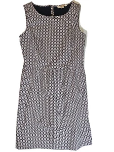 Brooks Brothers Dress Womens 2 Pink Black Geometric Sleeveless Lined Cotton - Picture 1 of 11