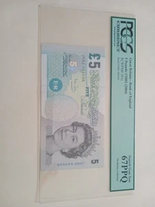 2002(2004) PCGS 67 PPQ Great Britain Bank Of England 5 Pounds Rickey Collection - Picture 1 of 4