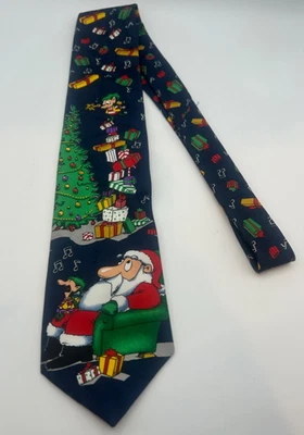 Corbata de Navidad para hombre de Hallmark Specialties de MMG Santa Elfs & Presents Foto 1 de 4