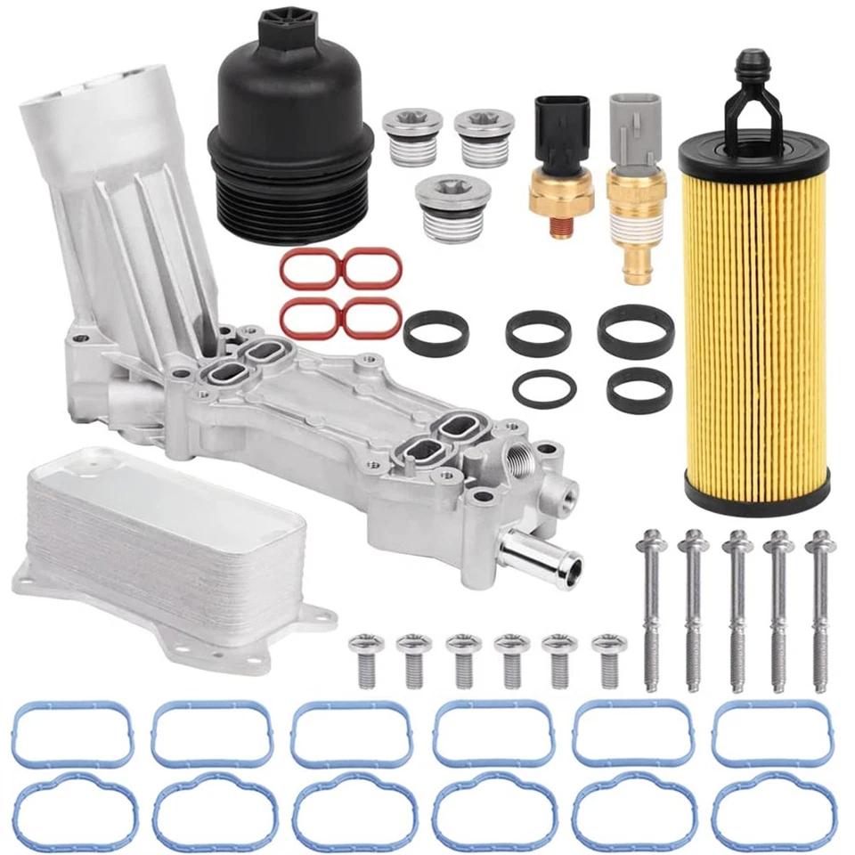 Carcasa de filtro de aceite de aluminio 926-876 para Jeep Dodge Chrysler Ram 2011-2016 3,6 L Foto 1 de 4