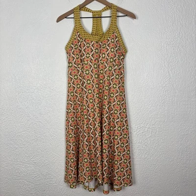 Vestido prAna Para Mujer Estampado Cali Espalda Corredora Sin Mangas Safari Guayaba Talla XL Foto 1 de 4