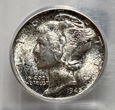 1945-D Mercury Dime ICG MS65 - Sweet Tone - Image 1 of 4