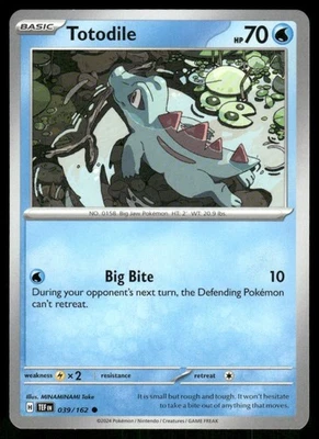 Totodile 039/162 Common Normal SV05: Temporal Forces NM - Image 1 of 2