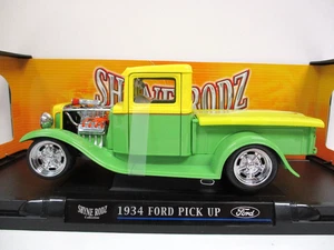 YAT MING - SHYNE RODZ - HEMI SUPERCHARGED 1934 FORD PICKUP TRUCK - 1/18 DIECAST - Picture 1 of 16