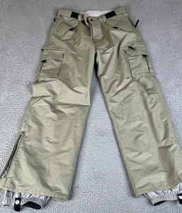 Turbine Schneehose Herren Large beige khaki Ski Snowboarden isoliert Reißverschlusstaschen - Bild 1 von 17