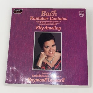 BACH Kantaten Cantatas Elly Ameling English Chamber Orchestras Vinyl LP 1981 NM+ - Picture 1 of 5