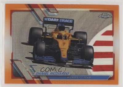 2021 Topps Chrome Formula 1 F1 Cars Orange & Red Refractor Daniel Ricciardo #100 - Image 1 of 2