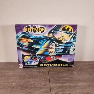 Batman 2 In 1 Batmobile & Detachable Robin Motorcycle 2003 Mattel Factory Sealed - Picture 1 of 7