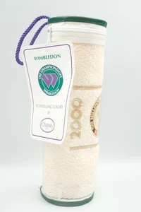 NWT Wimbledon 2000 Millennium Championships Tennis White Thick Soft Towel - Picture 1 of 5