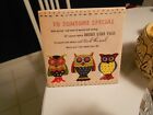 TO SOMEONE SPECIAL OWL PLAQUE-7 1/4" ACROSS-VG+ CONDITION
