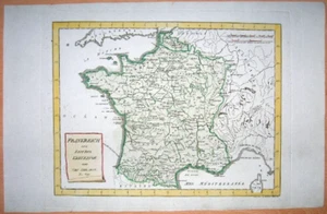 ca.1795 Reilly Karte FRANKREICH ZUR KREUZZÜGEZEIT, UM JAHR 1300 - Bild 1 von 1