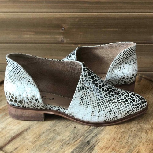 ADIDAS Diba True Diba True Diba True Cut Out pelle di serpente Taglia 6 5 senza uscita