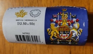 2018 Canadian 50 Cent Half Dollar Roll 25 count $12.50 - Picture 1 of 2