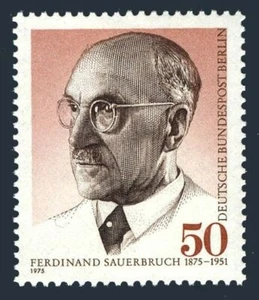 Germany-Berlin 9N379 two stamps, MNH. Mi 492. Ferdinand Sauerbruch,surgeon,1975. - Picture 1 of 1
