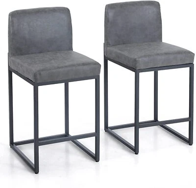 Bar Stools Set of 2 Counter Height Dining Chair Barstool Kitchen Island Barstool - Image 1 of 4