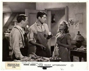 One Rainy Afternoon original Front of House Lobby Card Francis Lederer Rare 1936