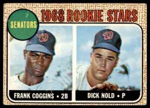 1968 Topps #96 Frank Coggins/Dick Nold Washington Senators