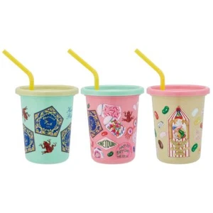 Skater Tumbler with straw 3 pieces 320ml Harry Potter Honeydukes Made in Japan - Picture 1 of 4
