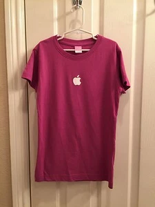 Girl's APPLE T-Shirt Raspberry Pink Color - Size Large - Picture 1 of 11