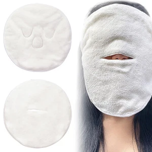 Reusable Face Towel Mask Spa Facial Steamer Towel Moisturizing Cold Hot Compress - Picture 1 of 19