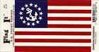 U.S. Yacht Ensign Flag - Vinyl Decal Sticker 3.5''x 5''