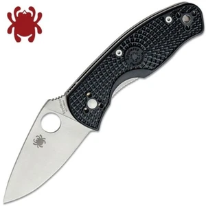 Spyderco Persistence Lightweight Satin Plain Blade Black FRN Handles C136PBK - Picture 1 of 4