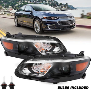 Headlights For 2016-2018 Chevy Chevrolet Malibu Projector LH+RH 2Pcs Assembly - Picture 1 of 7