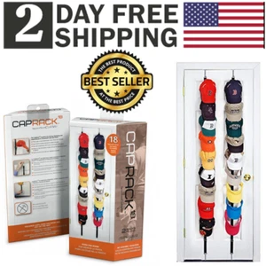 Perfect Curve Cap Rack System Baseball Cap Organizer, Holds 18 Caps Black New - Bild 1 von 12
