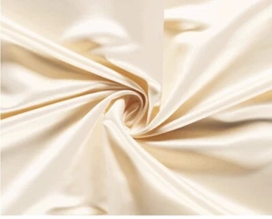 Lightweight Dutchess Satin Champagne sold PER METRE - Picture 1 of 1