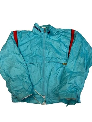 Mens ASICS Blue Vintage 90s Lined Gore-Tex Windbreaker Jacket Sz M - Image 1 of 4