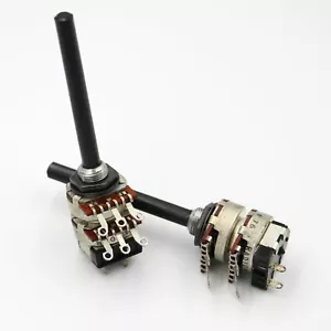 2pcs RADIOHM Potentiometer Stereo 1M Log 6mm with Switch Logarithmic Piher 1MB - Picture 1 of 1