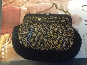 Antique Vintage evening bag. Metal frame - Picture 1 of 2