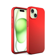Cover per Apple iPhone Rossa RIGIDA custodia ORI CASE Effetto velvet interno
