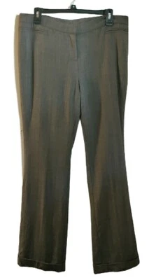 Pantalones Worth para mujer talla 10 marrón puño francés ropa informal para trabajar carrera Foto 1 de 4