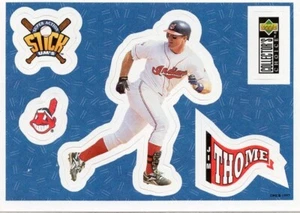 1997 UD Stick-Ums JIM THOME Cleveland INDIANS Baseball Card MLB EX #18 - Picture 1 of 2