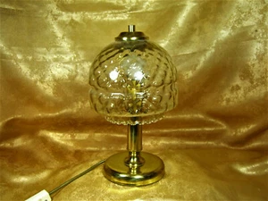 Mid Century Modern, Art Deco, table desk lamp, Murano glass, brass, vintage - Picture 1 of 6