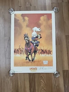 SIGNED Usagi Yojimbo Stan Sakai Limited 1000 Lithograph 1998 27.5" x 19.5" - Picture 1 of 19