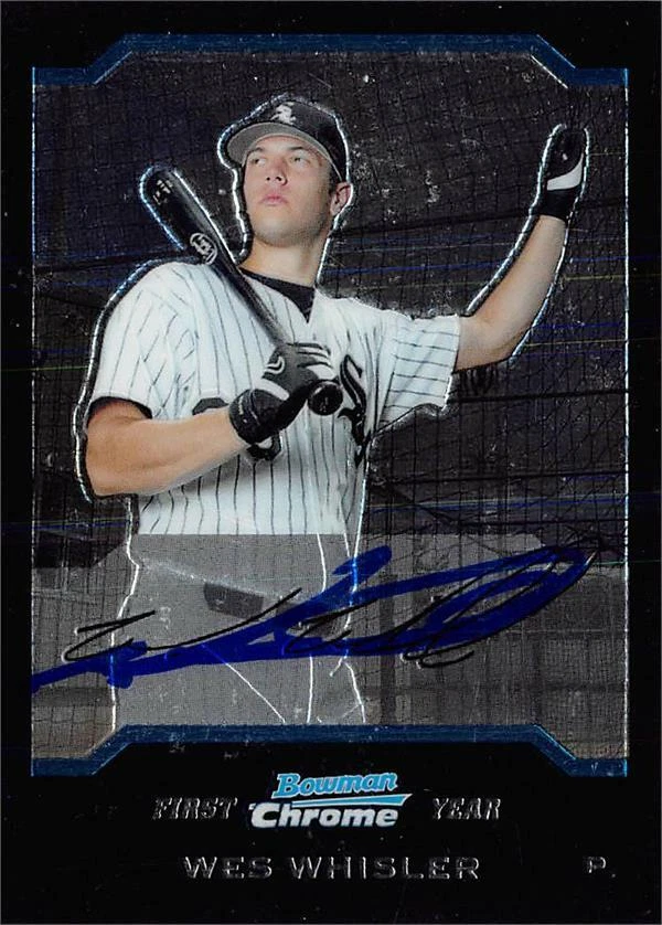 Wes Whisler autographed Baseball Card 2005 Bowman Chrom First Year Rookie #BDP92 - Image 1 of 1