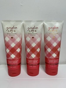 3PCBath and Body Works  Gingham Love Ultimate Hydration Body Cream 8oz NEW - Picture 1 of 3