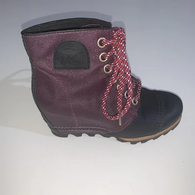 Botas de cuña Sorel para mujer 6,5 Lexi impermeables NL1745-563 zapatos con cordones Foto 1 de 4