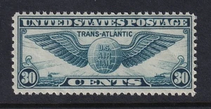 1939 Sc C24 Trans-Atlantic 30c blue globe & wings MNH fresh OG single (J6 - Picture 1 of 1